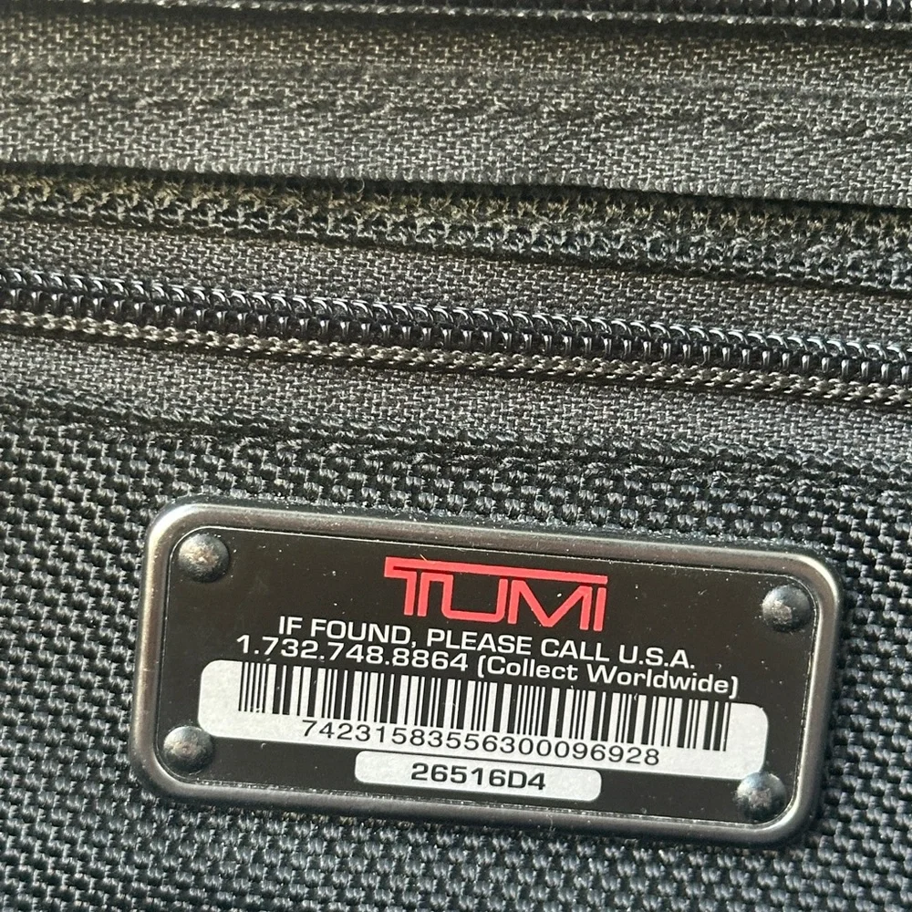 TUMI T-Pass Laptop Briefcase Black Ballistic Nylon Shoulder Bag